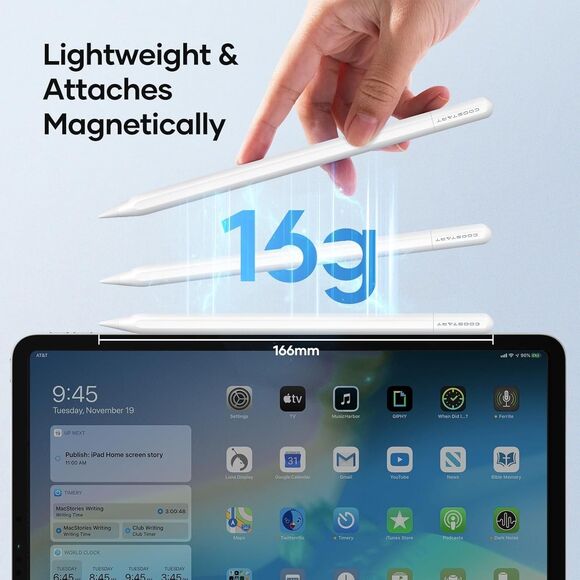 Stylus Pen for iPad 9th&10th Generation 5 Mins Ultra Fast Charging Active Pencil - Picture 7 of 11